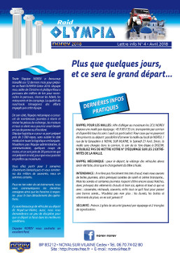 La lettre infos Avril 2018